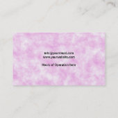 Makeup Artist Pink Clouds Visitenkarte (Rückseite)