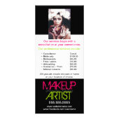 Makeup Artist Portfolio Werbekarte (Hinten)