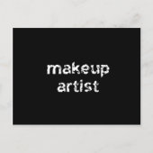 Makeup Artist Postkarte (Vorderseite)