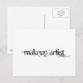 Makeup Artist Postkarte (Vorne/Hinten)