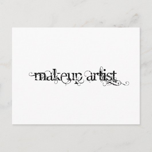 Makeup Artist Postkarte (Vorderseite)