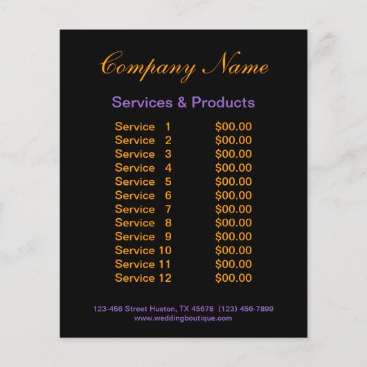 Makeup Artist Promotion Flyer (Hinten)