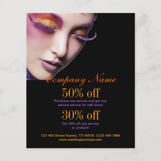 Makeup Artist Promotion Flyer (Vorne)