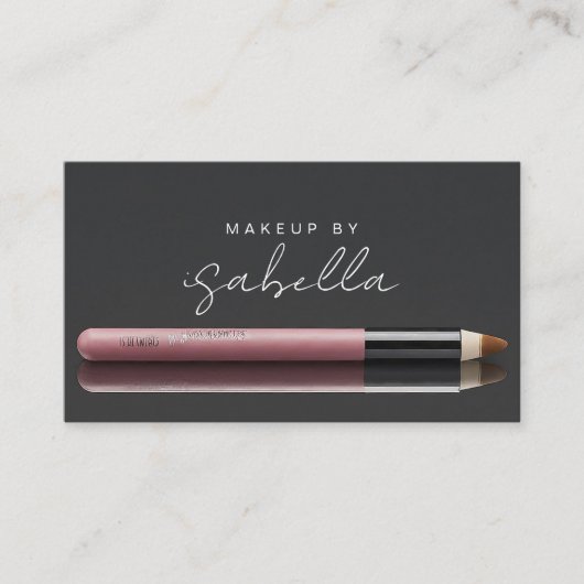 Makeup Artist QR Code Business Card Visitenkarte (Vorderseite)