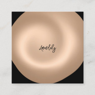 Makeup Artist QR-Logo-Blende Schwarz-weiß Quadratische Visitenkarte