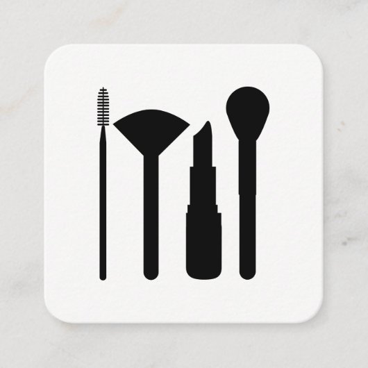 Makeup Artist Quadratische Visitenkarte (Vorderseite)