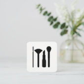 Makeup Artist Quadratische Visitenkarte (Stehend Vorderseite)