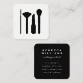 Makeup Artist Quadratische Visitenkarte (Vorne/Hinten)