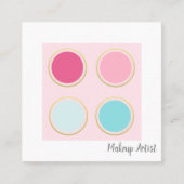 Makeup Artist Quadratische Visitenkarte (Vorderseite)
