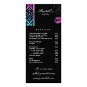 Makeup Artist Rack Card Kosmetologie hell Werbekarte (Vorne)