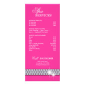 Makeup Artist Rack Card Kosmetologie hell Werbekarte (Hinten)