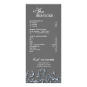 Makeup Artist Rack Card Nagelstudio Silber Werbekarte (Hinten)