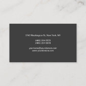 Makeup Artist Red Gray Color Business Card Visitenkarte (Rückseite)