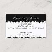 Makeup Artist Red Lips Torp Paper Look Visitenkarte (Rückseite)