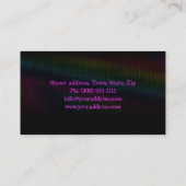 Makeup Artist Retro Lila Pink Gradient Visitenkarte (Rückseite)