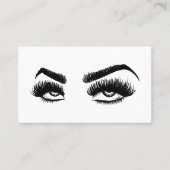 Makeup artist Roll Eye Beauty Salon Lash Extension Visitenkarte (Vorderseite)