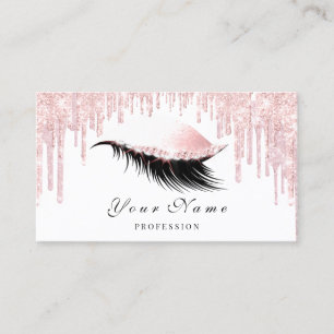 Makeup Artist Rose Eyelash Terminierungskarte VIP Terminkarte
