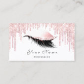Makeup Artist Rose Eyelash Terminierungskarte VIP Terminkarte (Vorderseite)