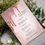Makeup Artist Rose Gold Glitzer Glam Service List Flyer<br><div class="desc">Makeup Artist Rose Gold Glitzer Glam Service List,  Passen Sie den Firmennamen,  die Kontaktinformationen und Ihre Produkte/Dienstleistungen Liste und Preise an.</div>