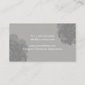 Makeup Artist Rose Gold Glitzer Livio Vacchini Geb Visitenkarte (Rückseite)