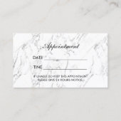 Makeup Artist Rose Gold Lips Marbella Terminkarte (Rückseite)