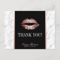 Makeup Artist Rose Gold Lips Marmor Vielen Dank