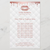 Makeup Artist Rose Gold Lugano Highlights Flyer (Hinten)