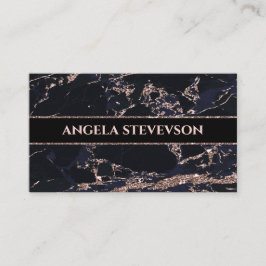 Makeup Artist Rose Gold-Marmor-Visitenkarte Visitenkarte