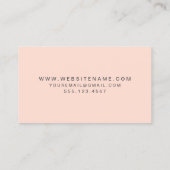 Makeup Artist Rose Gold Shimmer Elegant Visitenkarte (Rückseite)