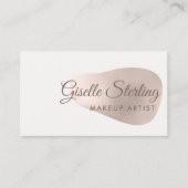 Makeup Artist Rose Goldene Forelle Schönheit Visitenkarte (Vorderseite)