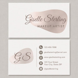 Makeup Artist Rose Goldene Forelle Schönheit Visitenkarte