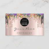 Makeup Artist Rose Holograph Terminkarte (Vorderseite)