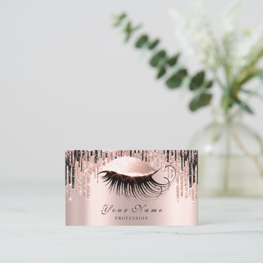 Makeup Artist Rose Park Lifte Terminkarte (Stehend Vorderseite)