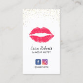Makeup Artist Rote Kirche Santa Maria delle Grazie Visitenkarte (Vorderseite)