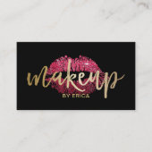 Makeup Artist Rote Lippen Ristorante da Valentino Terminkarte (Vorderseite)