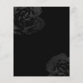 Makeup Artist Rote Lippen Schwarze Flora Schönheit Flyer (Hinten)