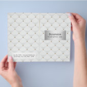 Makeup Artist Salon Wellness-Center Luxus gequilte Flyer (Hand)