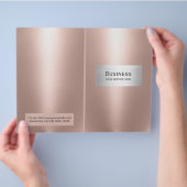 Makeup Artist Salon Wellness-Center Rose Gold Bi-F Flyer (Hand)