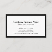 Makeup Artist - Sauberes, stylisches Monogramm Visitenkarte (Rückseite)