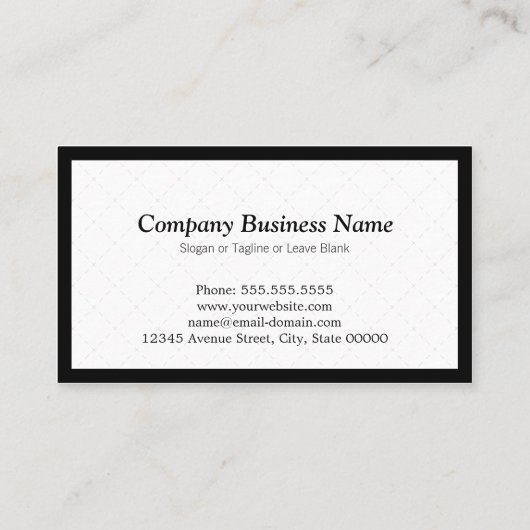 Makeup Artist - Sauberes, stylisches Monogramm Visitenkarte (Rückseite)