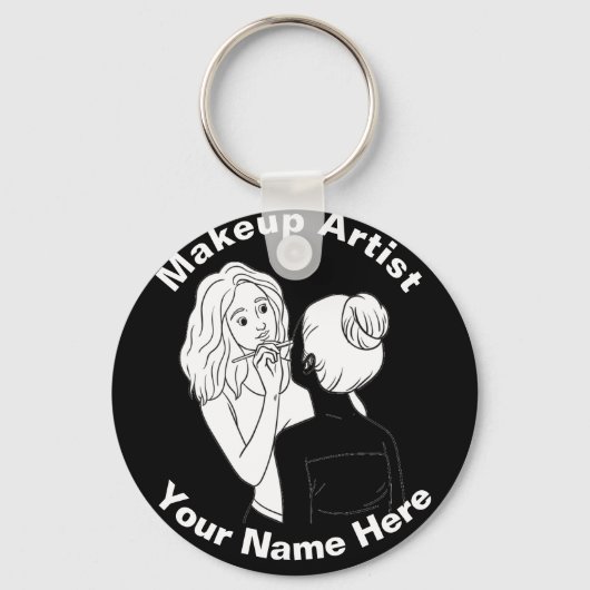 Makeup Artist Schlüsselanhänger (Vorderseite)