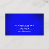 Makeup Artist Script Blue Business Card Visitenkarte (Rückseite)