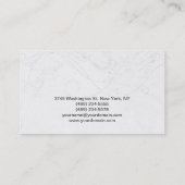 Makeup Artist Script Gray Muster Business Card Visitenkarte (Rückseite)