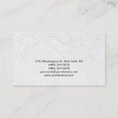 Makeup Artist Script Gray Muster Business Card Visitenkarte (Rückseite)