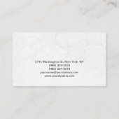 Makeup Artist Script Gray Muster Business Card Visitenkarte (Rückseite)