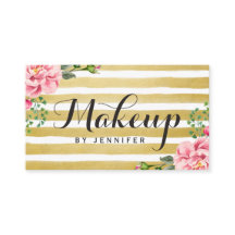 Makeup Artist Script Klasse floral Gold gestreift