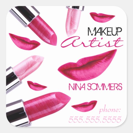 Makeup Artist Sticker (Vorderseite)