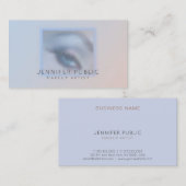 Makeup Artist Stilvoll Moderner Schönheitssalon Visitenkarte (Vorne/Hinten)