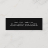 Makeup Artist Stilvolle Multicolor Glitzer Lips #9 Mini Visitenkarte (Rückseite)