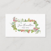 Makeup Artist Strawberry & Vine Visitenkarte (Vorderseite)